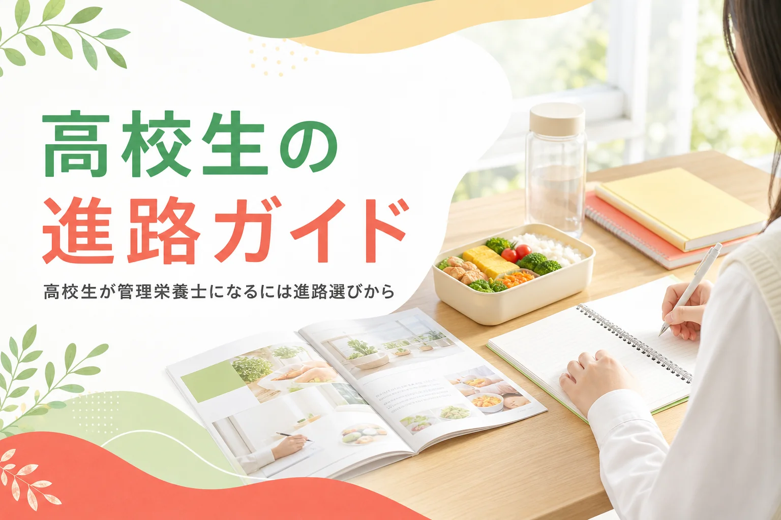高校生が管理栄養士になるには何をすればいいかを解説する記事のアイキャッチ