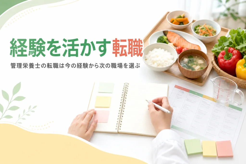 管理栄養士・栄養士の転職と職場の選び方を解説する記事のアイキャッチ